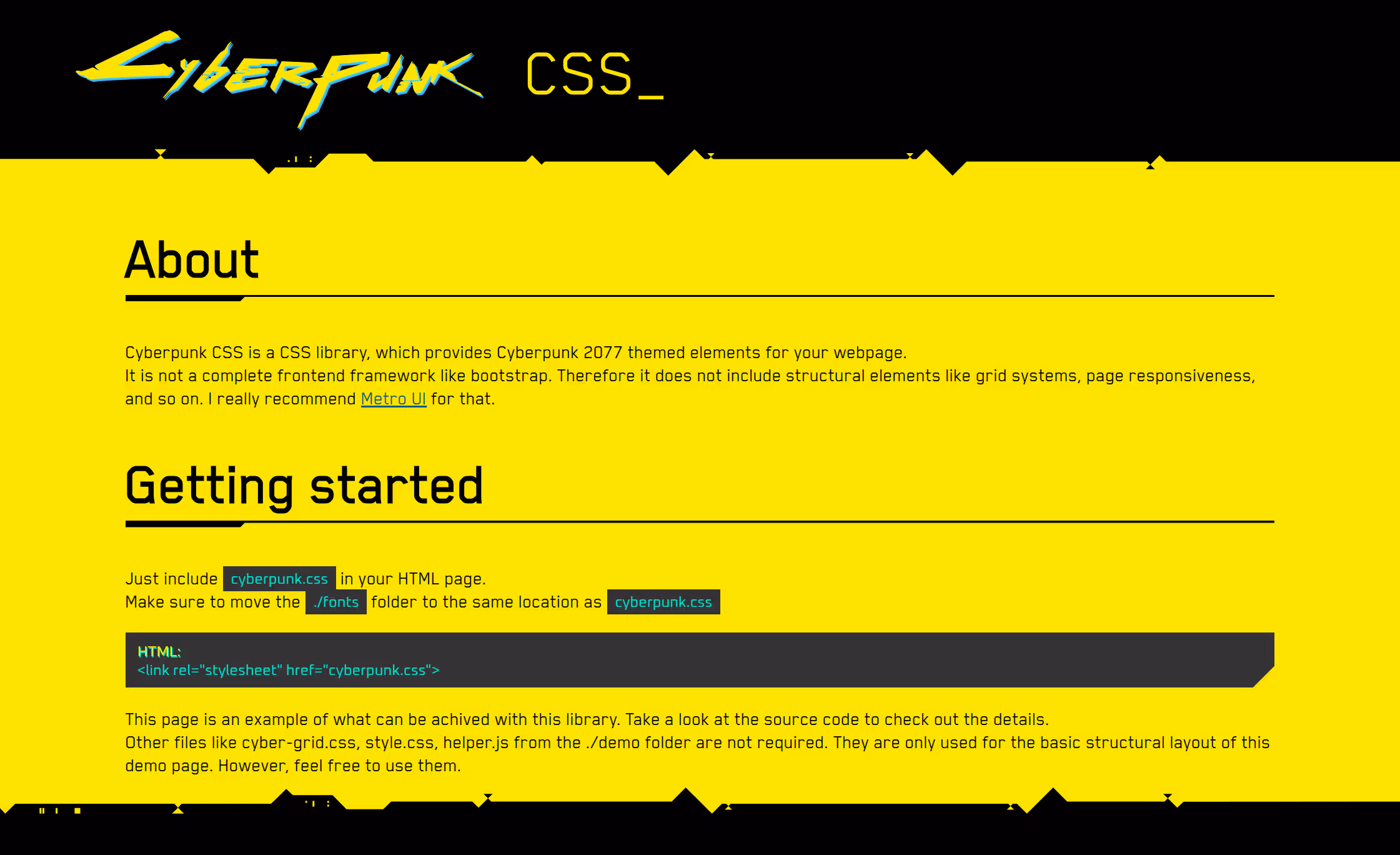Cyberpunk CSS