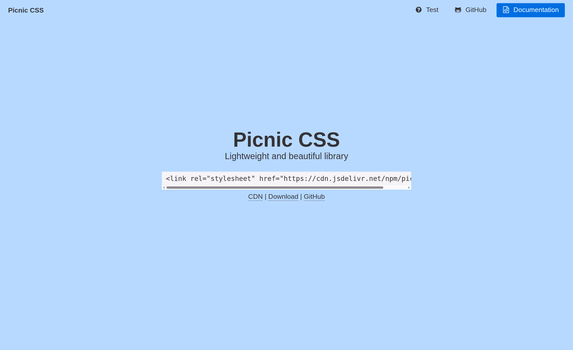 Picnic CSS