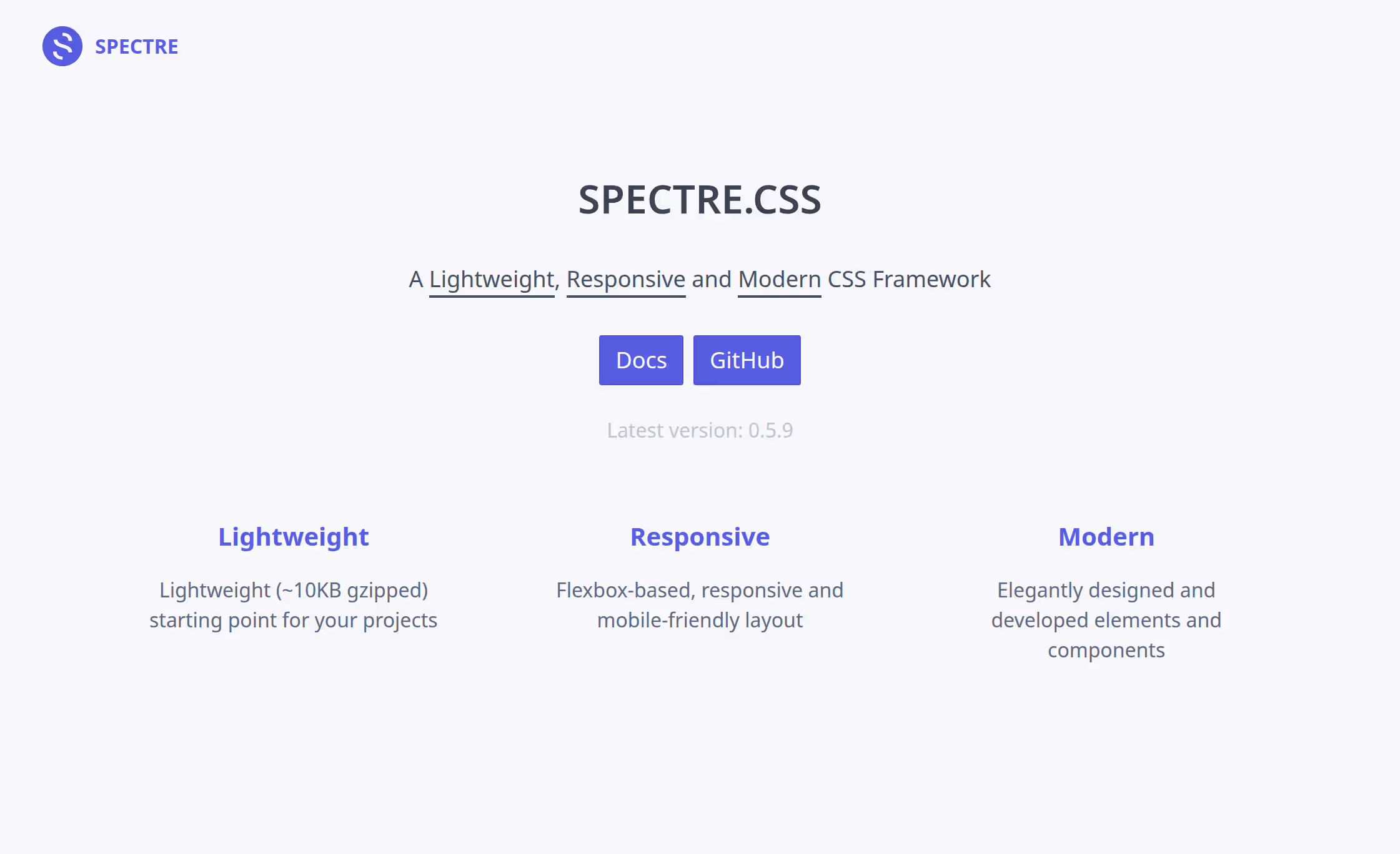 Spectre.css